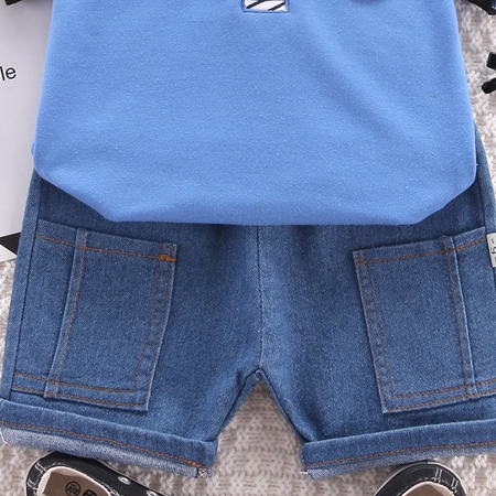 Set Áo Thun POLO Tay Ngắn Và Quần short Thời Trang Mùa Hè Mới Cho Bé 0-4 Tuổi