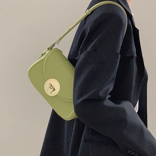 Túi xách đeo chéo đẹp túi kẹp nách màu xanh lá túi đeo vai vintage