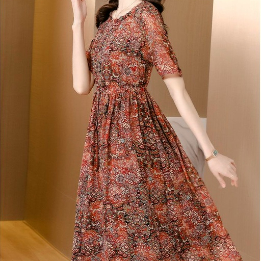 Đầm Hoa Dáng Rộng Thời Trang Mùa Hè 2023 Mới - size Lớn - Cuối Cùng Cá Nhân Dành Cho Mẹ Và Bé