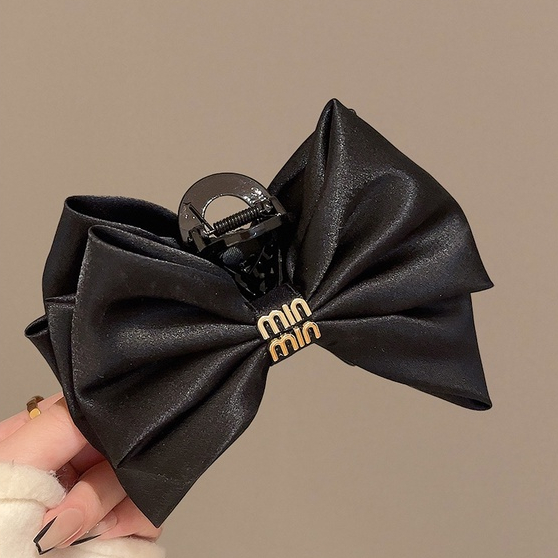 Kẹp Tóc Nơ Lớn 13cm Bằng satin Cao Cấp Thanh Lịch Dành Cho Nữ