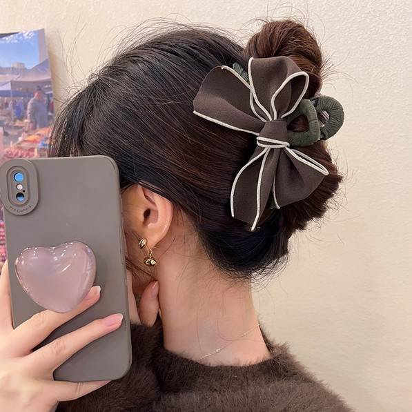 Kẹp Tóc Hình Nơ Cỡ Lớn Dễ Thương Chất Lượng Cao Cho Nữ