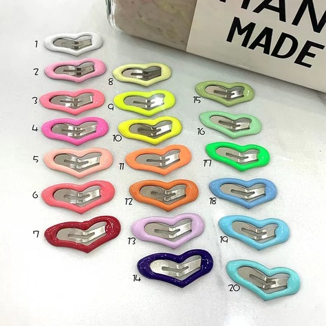 Kẹp Tóc Mini 2.2cm Bằng Epoxy Màu Sắc Dễ Thương Cho Thú Cưng