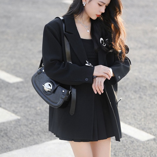 Mischa Túi Đeo Vai Bằng Da PU Chất Lượng Cao Thời Trang Phong Cách niche Cổ Điển