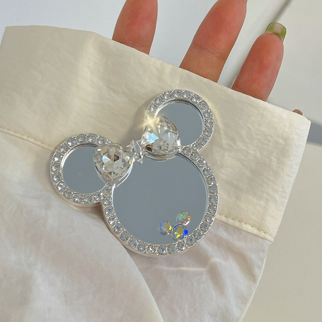 Giá Đỡ Điện Thoại Hình Chuột mickey Mặt Gương Gập Gọn Sáng Tạo