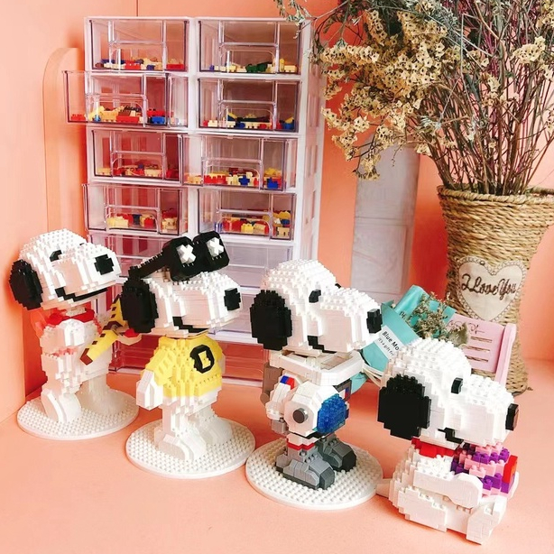 Set đồ chơi lắp ráp LEQIAZHIXING mô hình nhân vật Disney hoạt hình 3D DIY