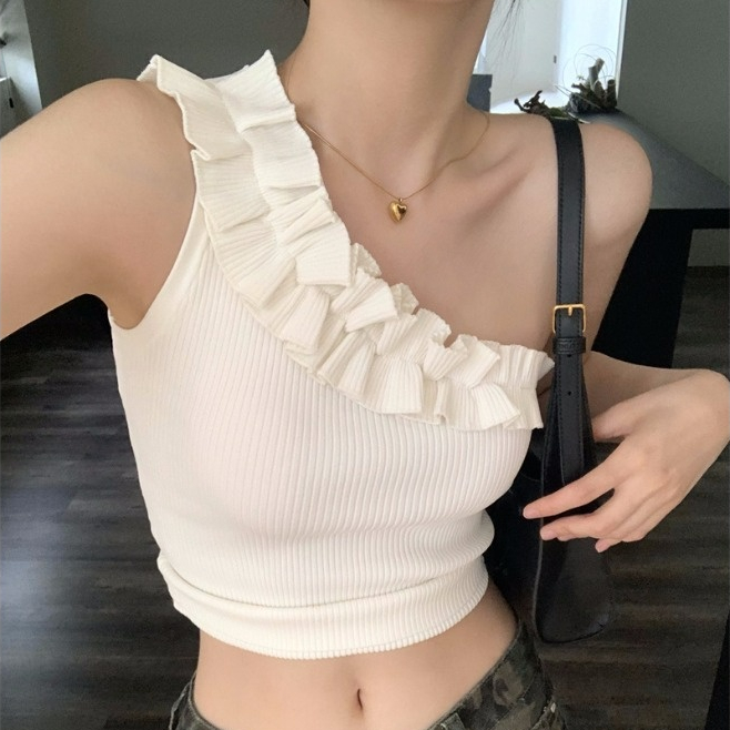 Áo lửng ZHELIHANGFEI vải dệt kim lưng cao gợi cảm thời trang dành cho nữ