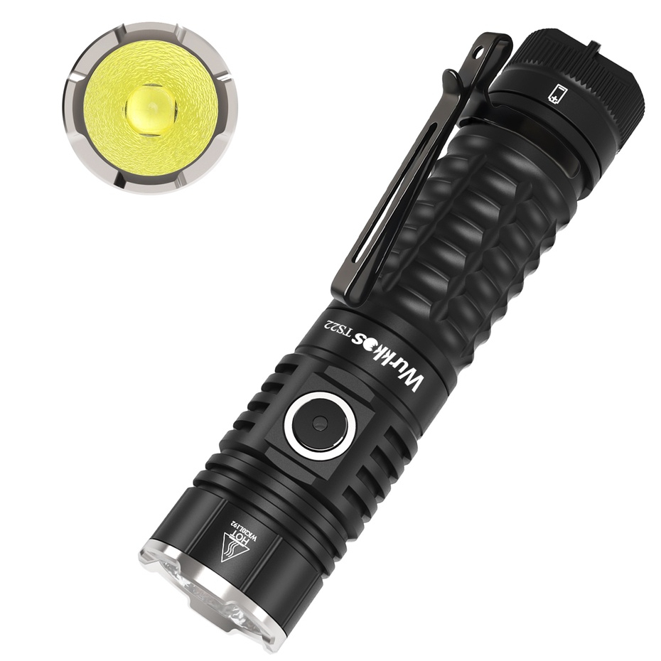 Đèn Pin Wukkos TS22 USB C 21700 LED XHP70.2 Mạnh Mẽ 4500LM IP68 Với Đuôi Nam Châm Sạc Tiện Dụng Khi Đi Bộ Đường