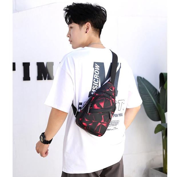 Túi Đeo Chéo Ngực Siêu Nhẹ Phong Cách Hàn Quốc Thời Trang Cho Nam