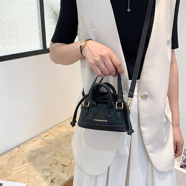 MISCHA Túi Đeo Chéo Da PU mini Màu Trơn Phong Cách Âu Mỹ Thời Trang Cho Nữ