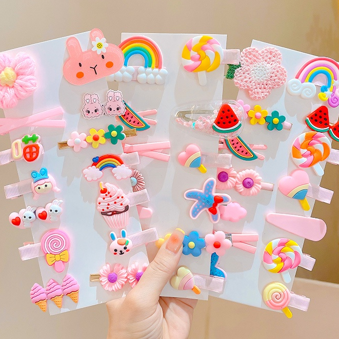 Set 14 Kẹp Tóc Dễ Thương Cho Bé Gái