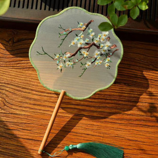  Quạt Cổ Trang Trung Quốc Quạt Cầm Tay Cô Dâu Quạt Cầm Tay Handmade Cổ Điển Cho Đám Cưới 