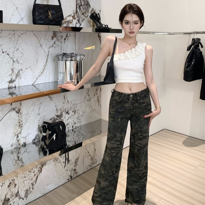 Áo lửng ZHELIHANGFEI vải dệt kim lưng cao gợi cảm thời trang dành cho nữ