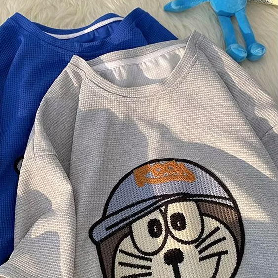 Áo Thun Tay Ngắn Cổ Tròn In Họa Tiết Hoạt Hình Thời Trang Mùa Hè Cho Nam