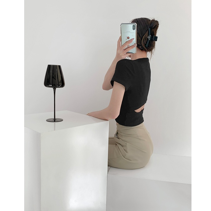 Áo Thun Ngắn Tay Thiết Kế Đơn Giản Thời Trang Mùa Hè Hàn Quốc