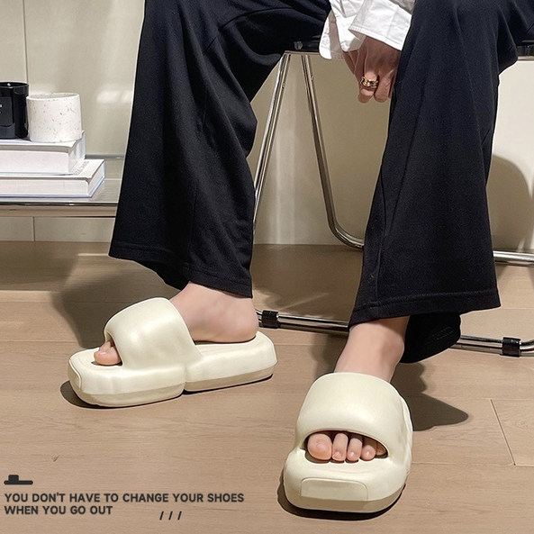 Dép Sandal Đế Dày Tăng Chiều Cao Chống Trượt Màu Sắc Ngọt Ngào Thời Trang Mùa Hè Cho Nam Và Nữ