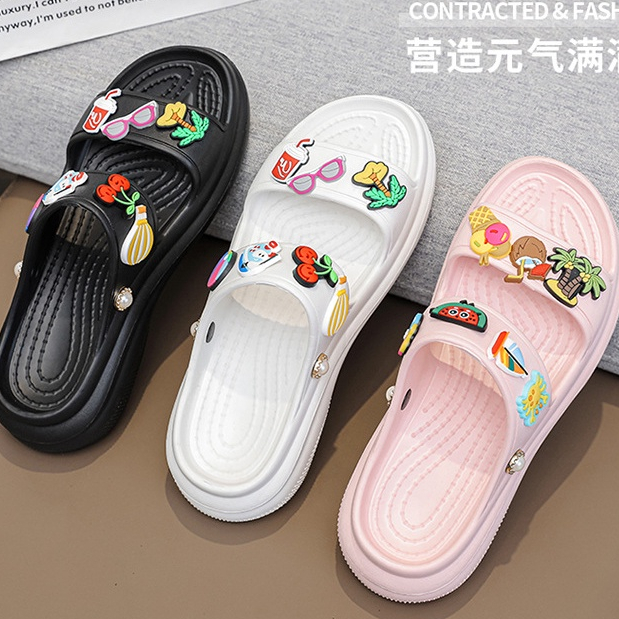 Dép sandal đế dày 6cm tăng chiều cao thời trang cho nữ dép sandal nữ dép gót sandal nữ 7799-2