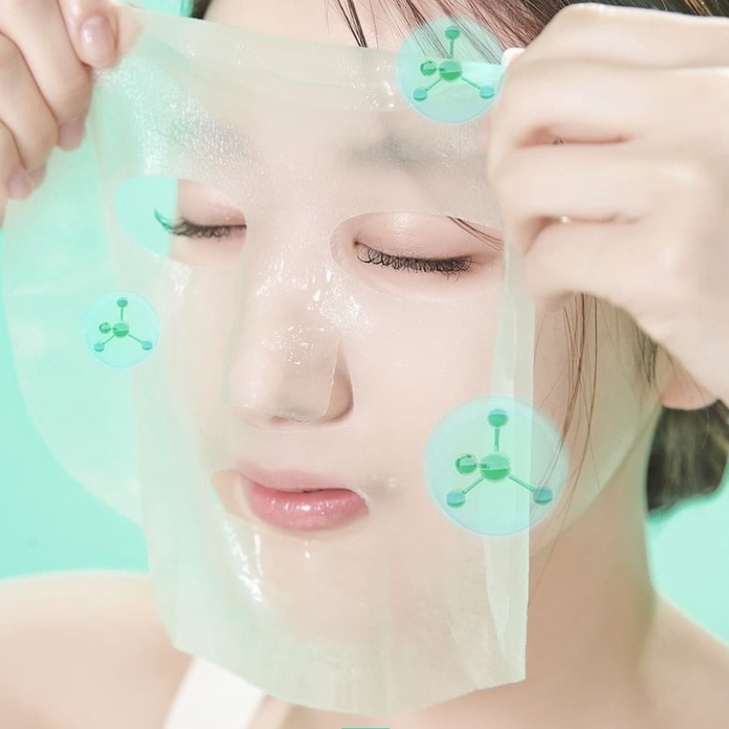 Set 10 Mặt nạ tinh chất  lô hội dưỡng da Cure Real:oe Phyto Green Ampoule Mask 30ml