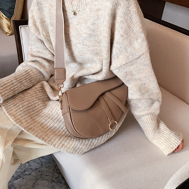 MISCHA Túi Đeo Chéo Vai Bằng Da PU Thời Trang Sành Điệu Cho Nữ