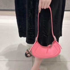 Bộ Sưu Tập Lò Xo CnK23 CK2-20271059 Túi Xách Đeo Vai Mềm Mại Phối Khóa Kéo Thời Trang Dành Cho Nữ