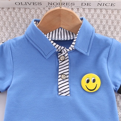 Set Áo Thun POLO Tay Ngắn Và Quần short Thời Trang Mùa Hè Mới Cho Bé 0-4 Tuổi