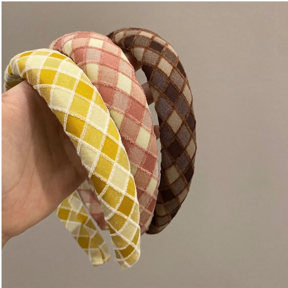 Băng Đô Cài Tóc Họa Tiết Hình Học Màu Sắc Ngọt Ngào Phong Cách Hàn Quốc Cho Nữ