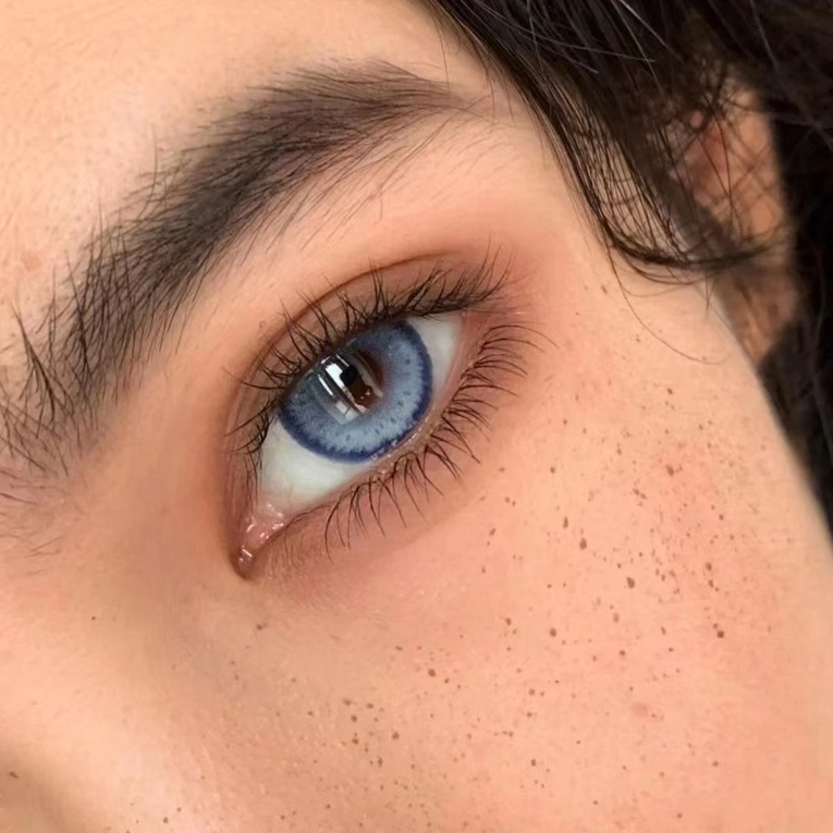 Set 2 Kính Áp Tròng 14.5MM blue eyes 0 ~ - 8.00 Dùng Hóa Trang Nhân Vật anime