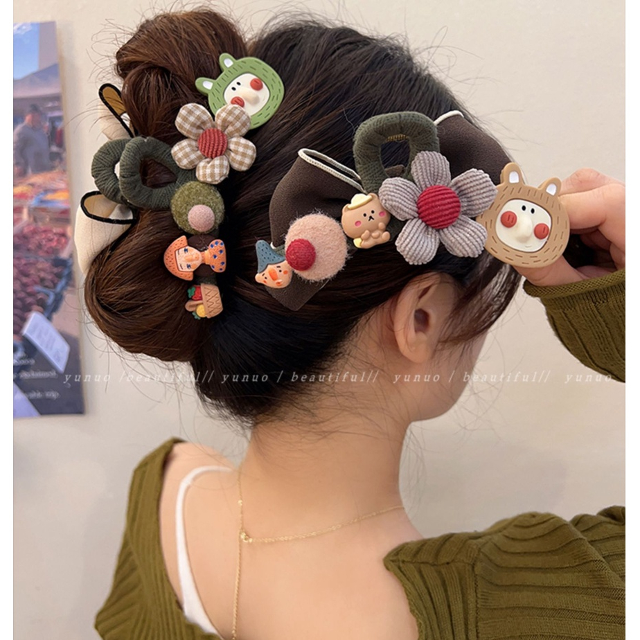 Kẹp Tóc Hình Nơ Cỡ Lớn Dễ Thương Chất Lượng Cao Cho Nữ