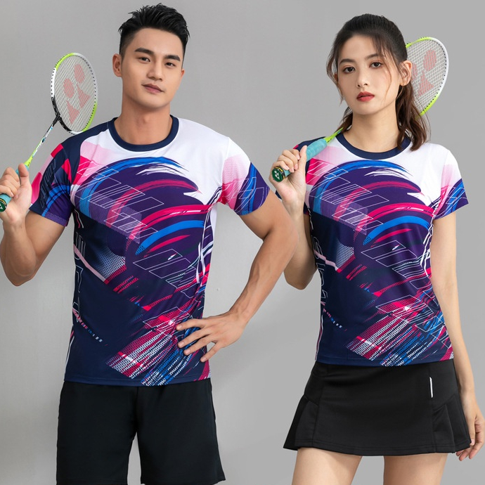Bộ Quần Áo Thể Thao Tay Ngắn Nhanh Khô Năng Động Hợp Thời Trang Cho Nam Và Nữ