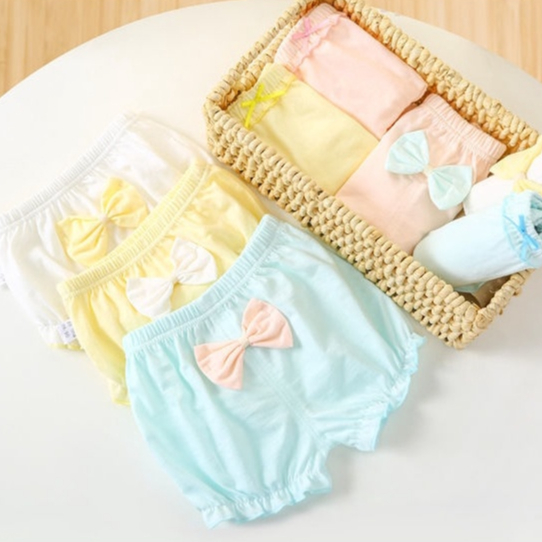 Bộ 4 quần short vải cotton in họa tiết đẹp mắt cho trẻ LUCKY BIG CAT