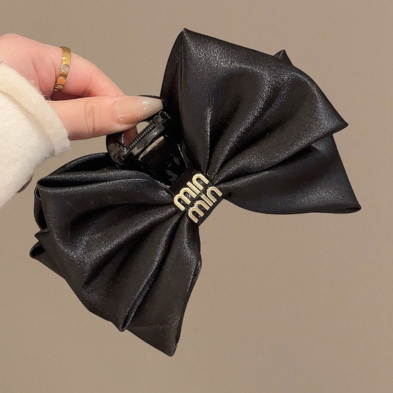 Kẹp Tóc Nơ Lớn 13cm Bằng satin Cao Cấp Thanh Lịch Dành Cho Nữ