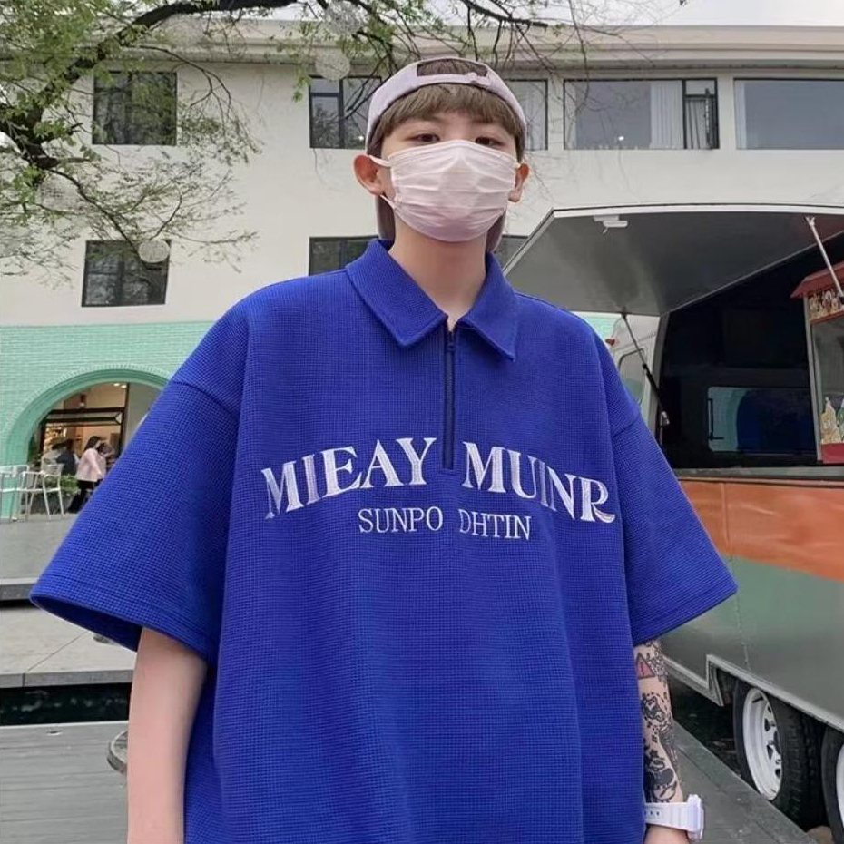 Áo polo Ngắn Tay Phong Cách Hàn Quốc Thời Trang Xuân Hè 2023 Cho Nam