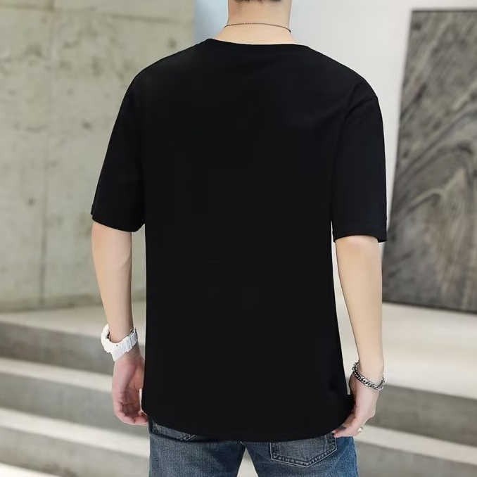 Áo Thun Nam Tay Ngắn Dáng Rộng Phong Cách Hàn Quốc Thời Trang Mùa Hè Size S-5XL