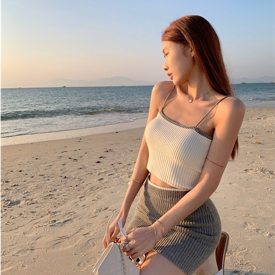 Áo Tank Top Không Tay Dáng Ôm Thời Trang Quyến Rũ Cho Nữ