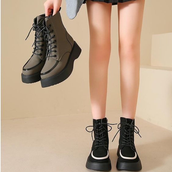 Giày Boot Cổ Cao Thời Trang Cá Tính Cho Nữ