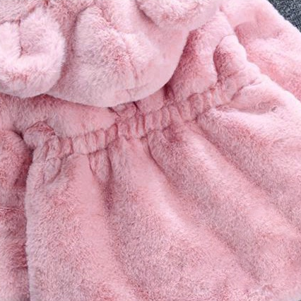 Áo khoác có đệm cho bé gái 0-8 tuổi áo khoác có mũ trùm đầu ấm áp