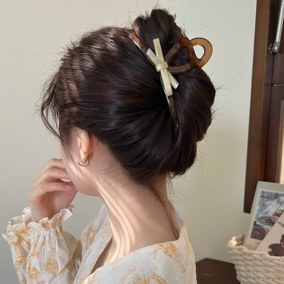 Kẹp Tóc Nơ Lớn 13cm Thời Trang Xuân Hè Mới Chất Lượng Cao Cho Nữ