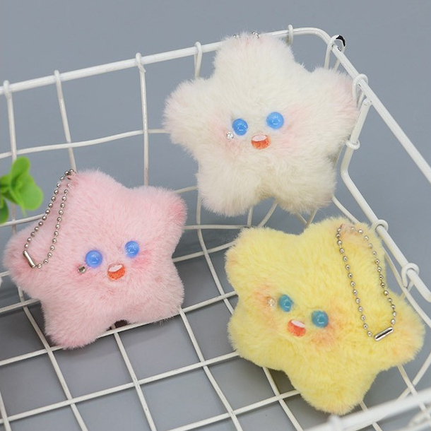 Móc Khóa Hình Ngôi Sao Nhồi Bông Dễ Thương Sáng Tạo