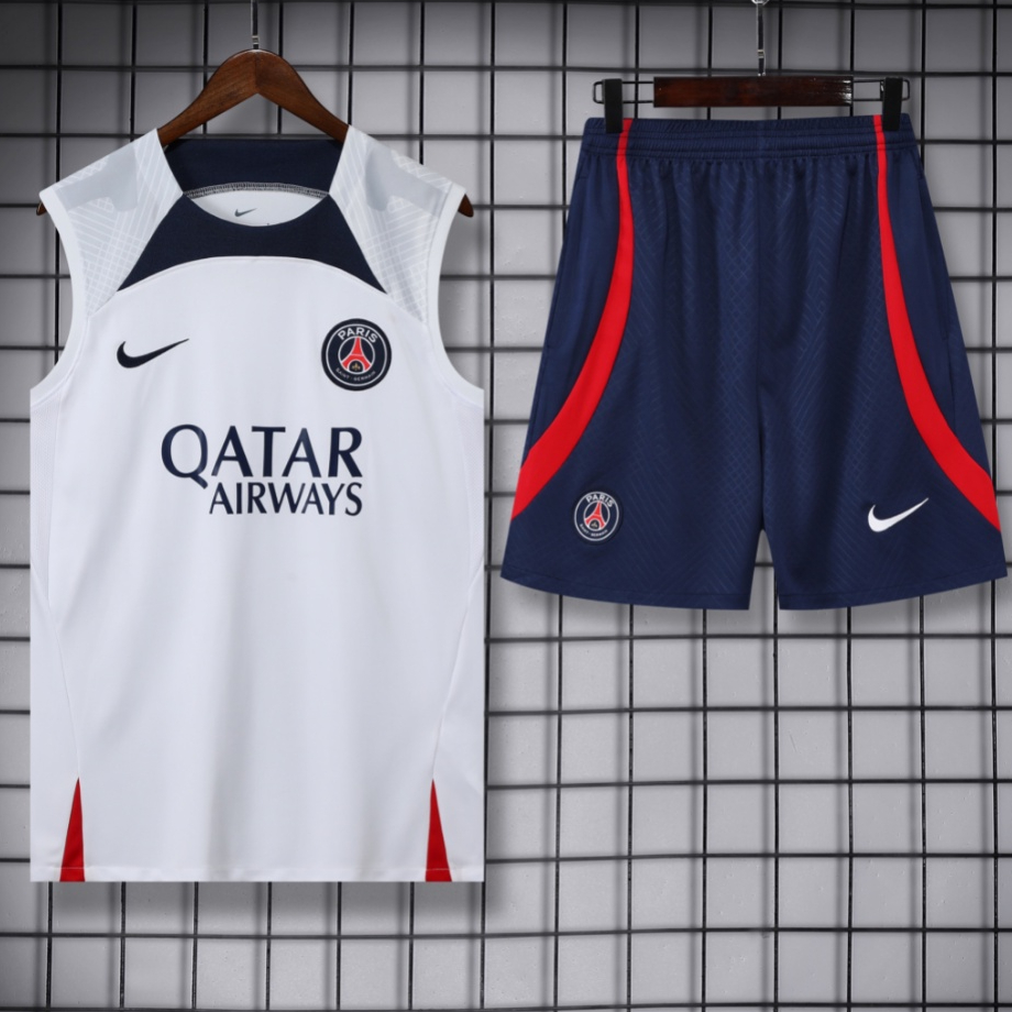 Áo Ba Lỗ Tập Luyện Đá Banh Phong Cách Paris Chất Lượng Cao 2023 / 24 Size S-XXL