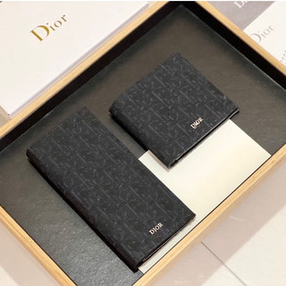 Ví dior ngắn đựng thẻ có dây kẹp chính hãng 023 027 100%