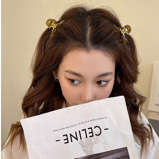 Kẹp Tóc mini In Chữ Đơn Giản Thời Trang Cao Cấp