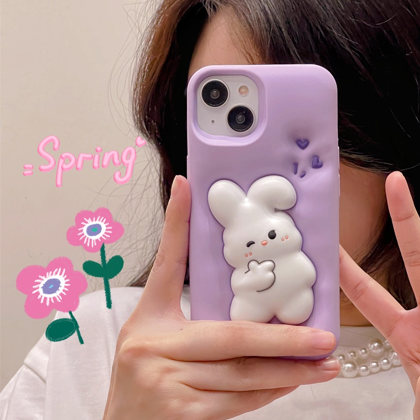 Ốp Điện Thoại Silicon Mềm Họa Tiết Hoạt Hình Ba Chiều Cho iphone Case 14 Pro Max 13 Pro Max 12 Pro Max