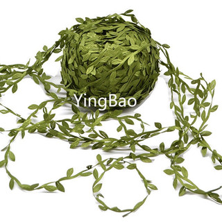 Dây lá giả 10m bằng lụa dùng trang trí diy
