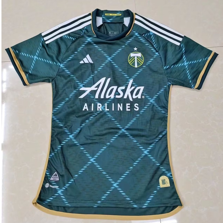 Áo Bóng Đá 23 / 24 Portland Timbers Away Phiên Bản Màu Xanh Lá Cây Cho Nam