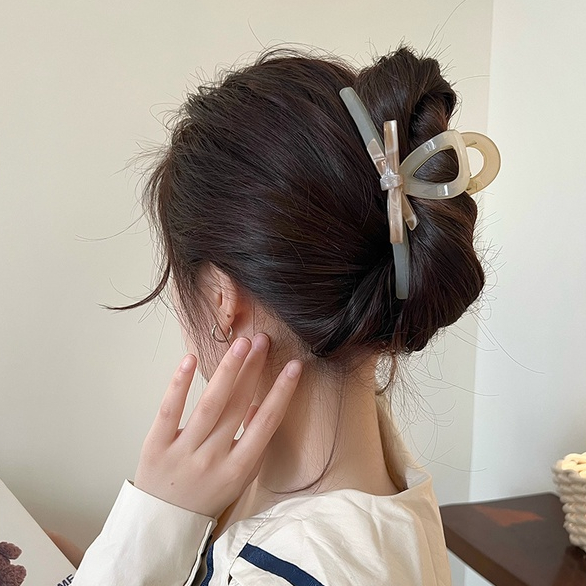 Kẹp Tóc Nơ Lớn 13cm Thời Trang Xuân Hè Mới Chất Lượng Cao Cho Nữ