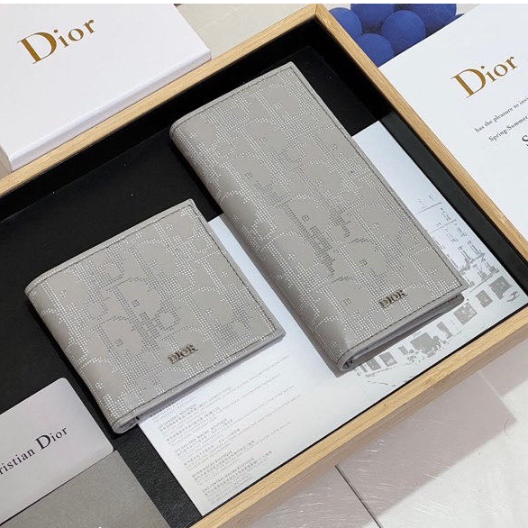 Dior hình ảnh mới ngắn ví 0193 0194 100 phần trăm bản gốc Dior phù hợp với hộp