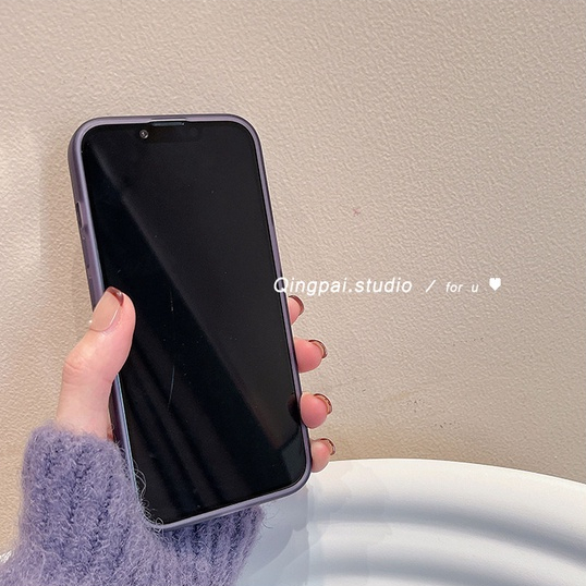 Ốp Điện Thoại Da Viền Dẻo Màu Trơn Thời Trang Sang Trọng Cho iPhone 11 iPhone 11 pro max iPhone 12 iPhone 12 pro max iPhone 13 iPhone 13 pro max iPhone 14 iPhone 14 pro max case iPhone iphone 14 pro max