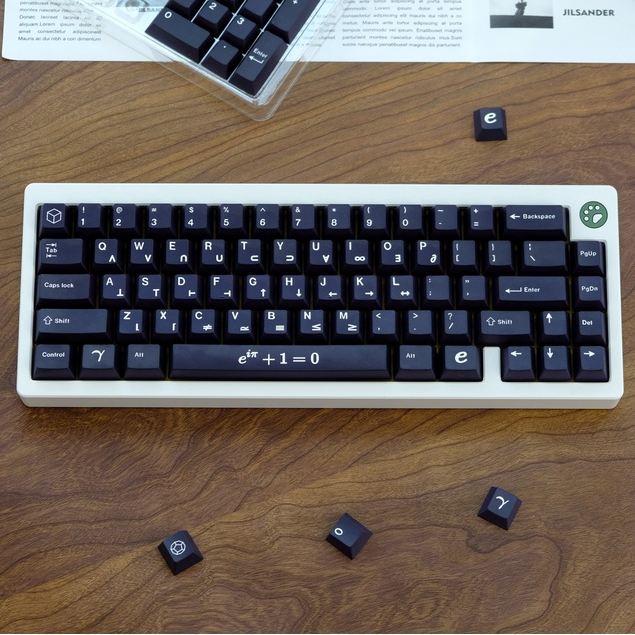 GMK Euler Keycap, 129 Phím Keycaps PBT Cherry Profile DYE-SUB Cá Tính GMK Keycaps Cho Bàn Phím Cơ