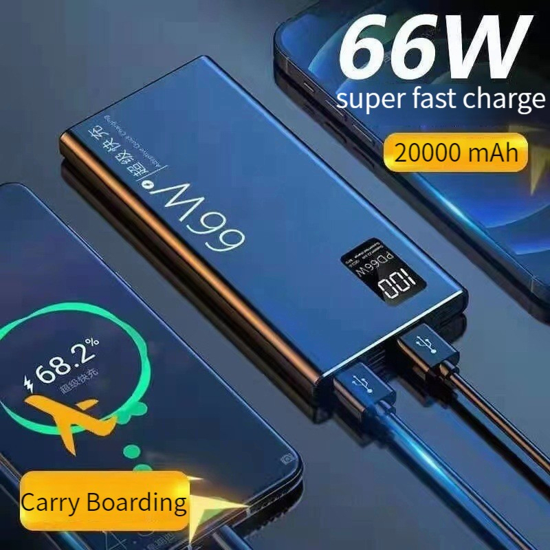 Pin Sạc Dự Phòng Hai Chiều 66w 20000mah 5a pd66w Và Phụ Kiện