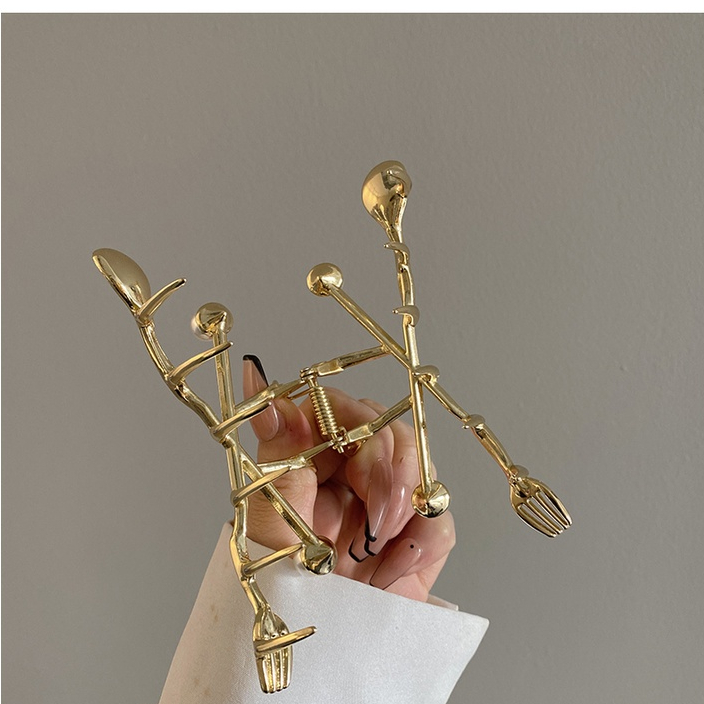 Kẹp Tóc Hình Nĩa Và Muỗng Sang Trọng Hợp Thời Trang Cao Cấp 2023