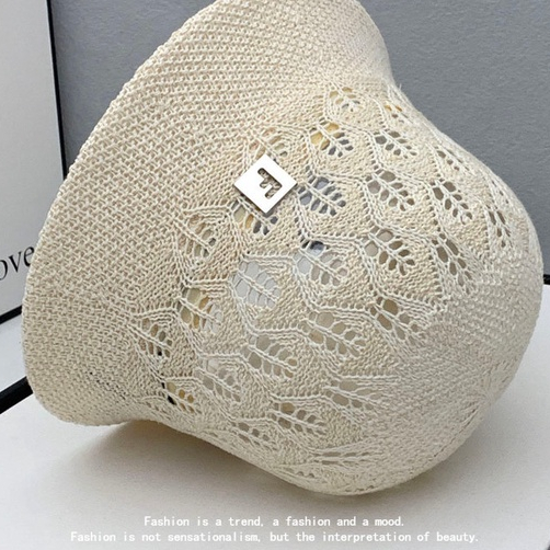 Mũ Bucket Chống Nắng Chống Tia Uv Màu Đen Trơn Thời Trang Xuân Hè 2023 Dành Cho Nữ